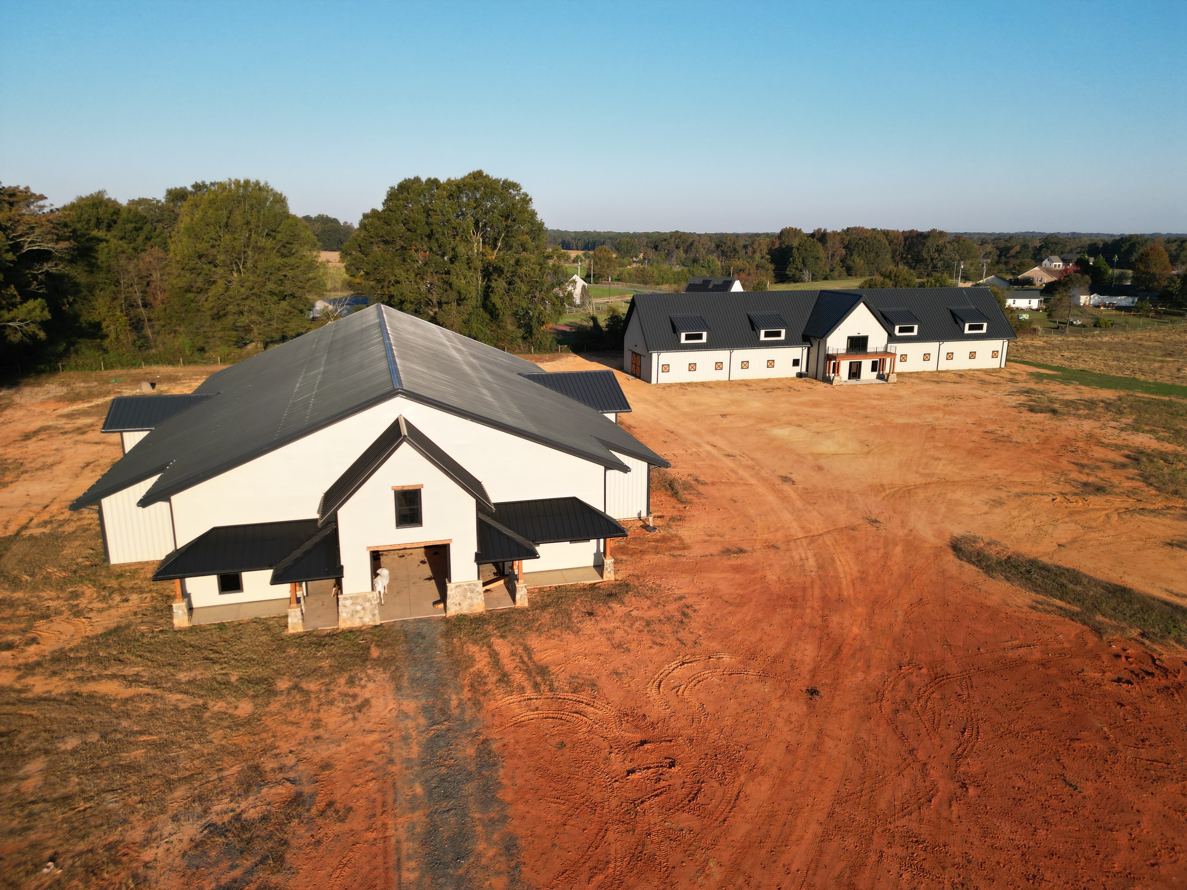 Completed steel building project