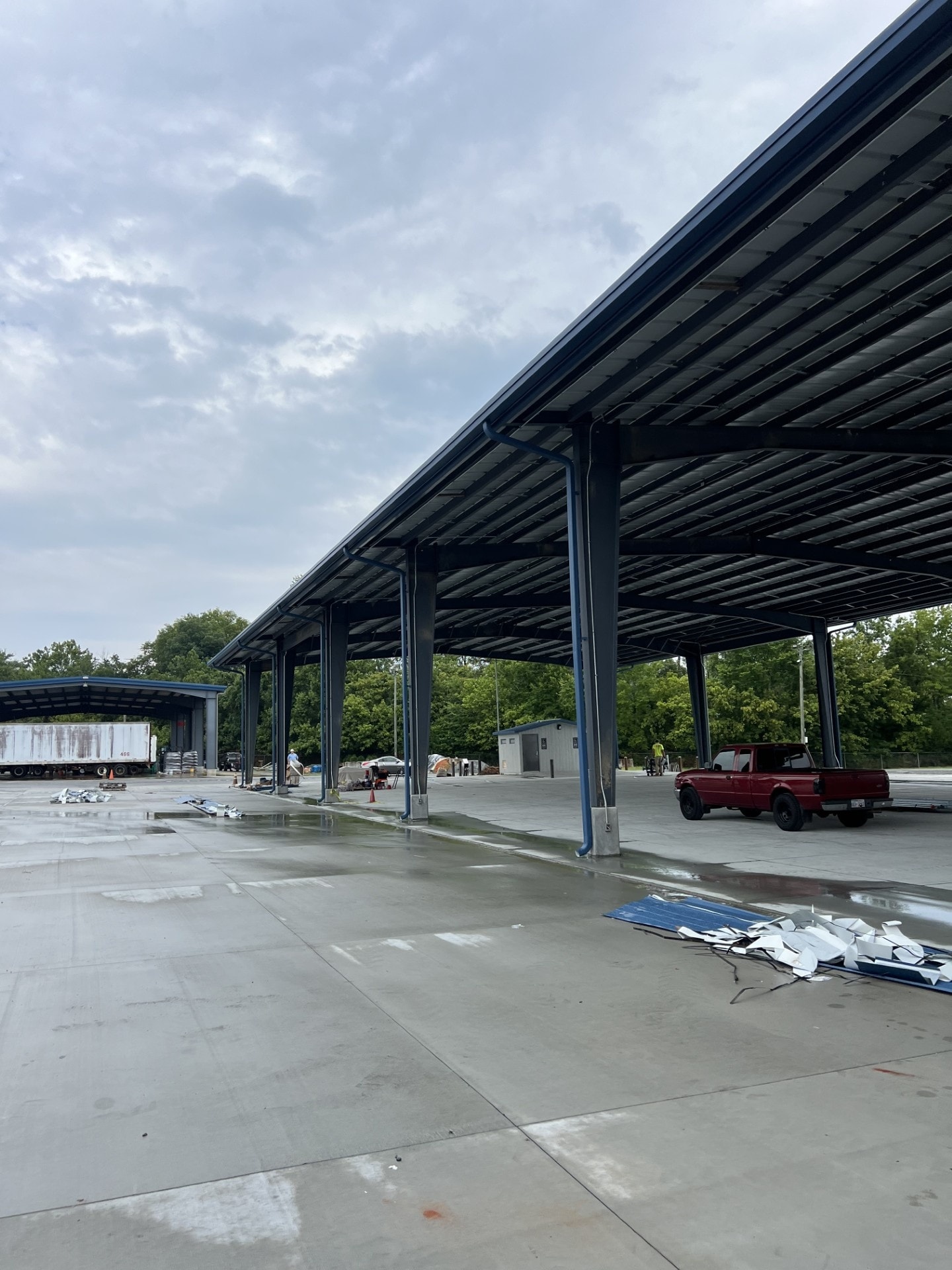 Storage steel building